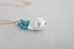 画像3: 14KGF  pearl turquoise necklace (3)