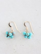 14KGF turquoise pierce