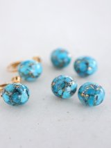 14KGF  12mm　copperturquoise pierce