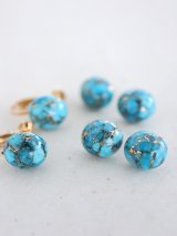 14KGF  12mm　copperturquoise pierce