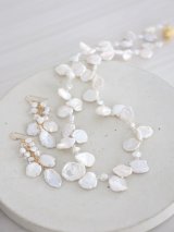 pierce＆pearlnecklace set