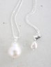 画像1: SILVER925 baroquepearl necklace (1)