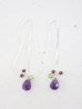 画像1: SILVER925 amethyst peridot pierce (1)