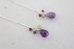 画像2: SILVER925 amethyst peridot pierce (2)