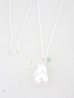 画像1: SILVER925 emerald pearl  necklace (1)