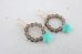 画像3: 14KGF chrysoprase smoky quartz pierce   (3)