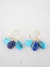 画像1: 14KGF turquoise  lapis lazuli pierce   (1)