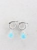 画像1: SILVER925　sea_blue_chalcedony pierce (1)