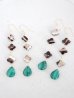 画像1: 14KGF motherofpearl malachite  pierce (1)
