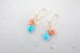 画像2: 14KGF  coral turquoise pierce  (2)