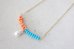 画像2: 14KGF coral turquoise necklace (2)