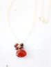 画像1: 14KGF redagate  garnet necklace (1)