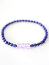  amethyst　lapis lazuli bracelet 