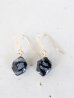 画像1: 14KGF　snowflake-obsidian  pierce  (1)