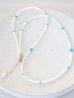 画像1: 14KGF pearl turquoise necklace (1)