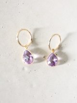 14KGF amethyst pierce