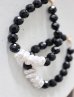 画像1: pearl onyx bracelet  (1)