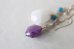 画像3: 14KGF　moonstone amethyst pierce  (3)