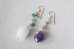 画像2: 14KGF　moonstone amethyst pierce  (2)