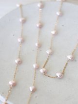 14KGF pinkpearl necklace
