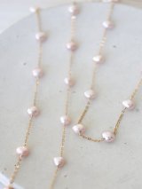 14KGF pinkpearl necklace