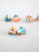 14KGF  oystercopperturquoise pierce