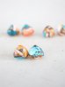 画像1: 14KGF  oystercopperturquoise pierce (1)