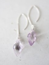 SILVER925 amethyst  pierce