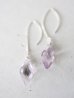 画像1: SILVER925 amethyst  pierce (1)