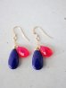 画像1: 14KGF lapis lazuli　pink jade pierce (1)