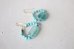 画像3: 14KGF roman glass  turquoise pierce   (3)