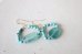 画像2: 14KGF roman glass  turquoise pierce   (2)