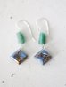 画像1: SILVER925  roman glass blueopal copper pierce  (1)