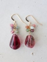 14KGF　tourmaline　pierce 