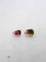 14KGF watermelontourmaline　pierce 