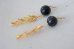 画像4: 14KGF black Tourmaline pierce  (4)