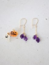 14KGF Halloween  amethyst pierce 