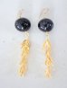 画像1: 14KGF black Tourmaline pierce  (1)