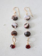 14KGF garnet  shell pierce