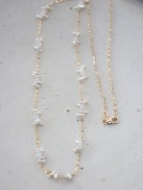 14KGF akoyapearl opal necklace
