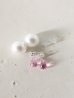 画像1:  SILVER925 ☆pink topaz pierce (1)