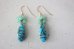 画像2: 14KGF  turquoise　agate pierce (2)