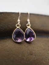 14KGF  amethyst pierce 