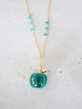 14KGF malachite necklace