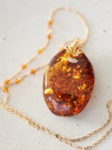 amber　necklace