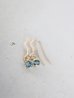 画像1: 14KGF  blue　topaz pierce (1)