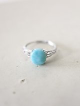  SILVER925　larimar riug 