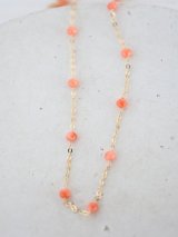 14KGFcoral necklace