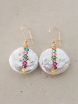 14KGF swarovski pierce