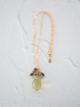 14KGF lemon quartz　necklace